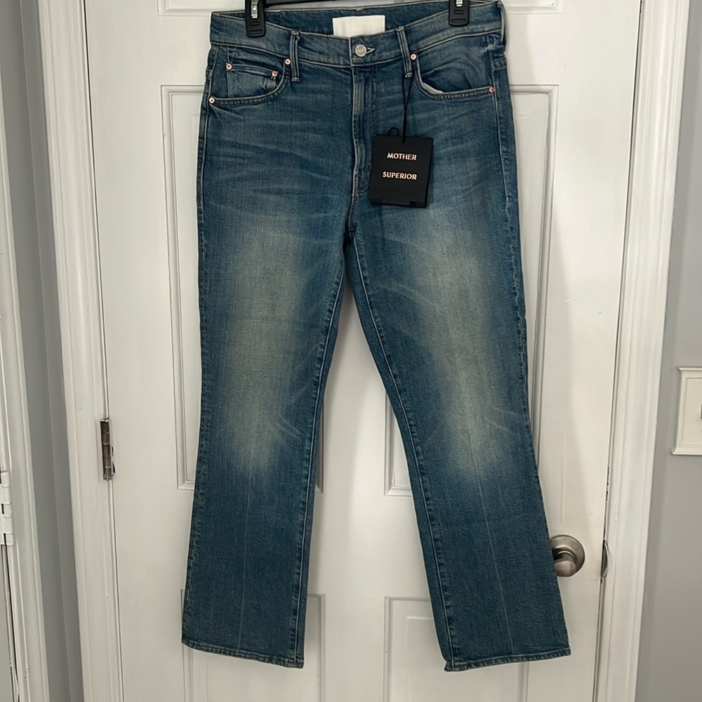 NWT MOTHER SUPERIOR THE INSIDER ANKLE straight leg jeans